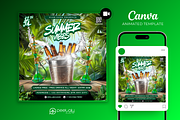 Summer Vibes Flyer Animated Template, a Flyer Template by PeetalyStudioDesigns (Thumbnail 1 of 6)