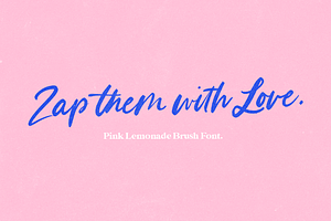 Pink Lemonade Brush Font