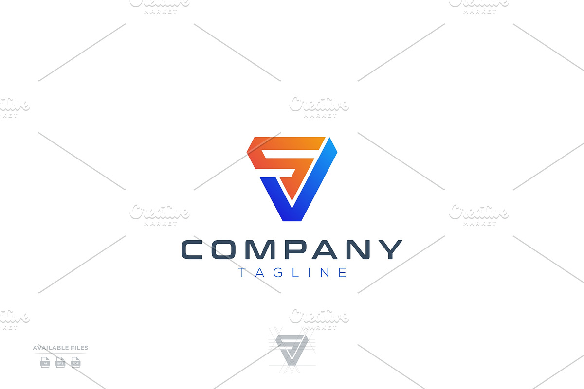 letter SV modern logo design, a Branding & Logo Template by mhafifuadi