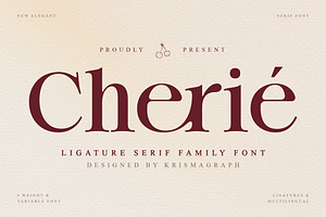 Chérié – Ligature Serif Family Font