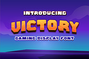Victory Gaming Display Font, a Font by IHDSTD (Thumbnail 1 of 4)