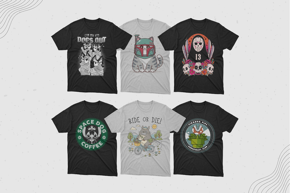 25 Pop Culture T-shirt Designs, a Graphic by GODZILLARGE (Photo 3 of 5)