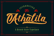 Athalita Brush Script Font, a Script Font by SHEILLA (Thumbnail 3 of 15)