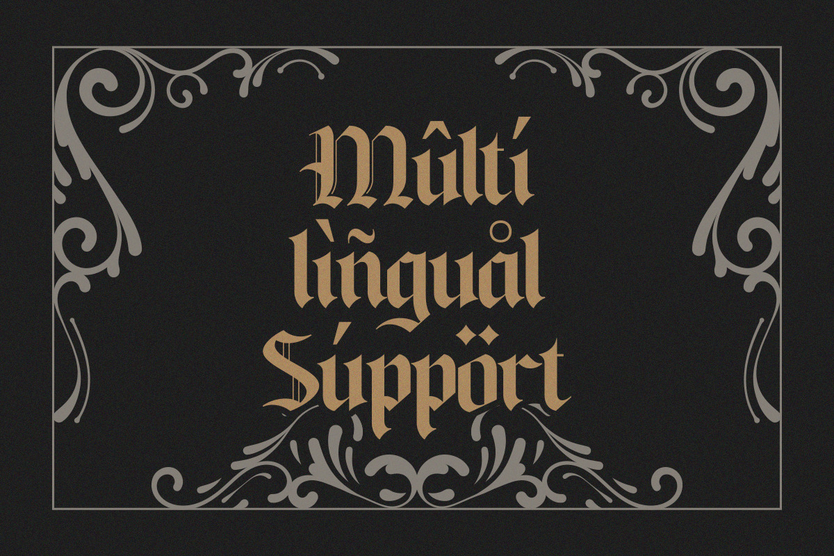 Baghen - Blackletter typeface, a Blackletter Font by Shakira Studio (Photo 10 of 11)