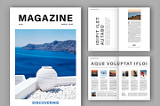Modern Magazine Layout (A4+US), a Magazine Template by tomsarraipodesign (Thumbnail 1 of 21)