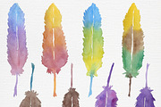 Watercolor Feathers Vol #1, a Texture Graphic by Studio Elle Squared (Thumbnail 3 of 4)