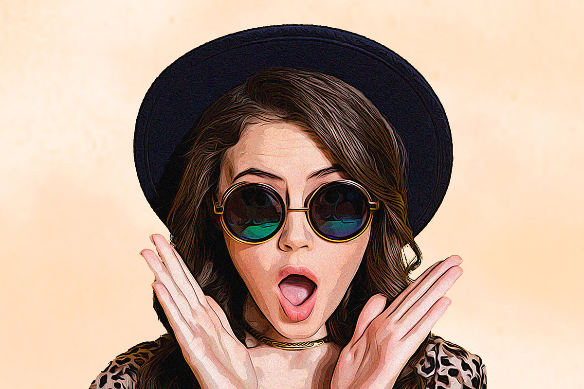 Cartoon Art Photo Effect Mockup, a Pens & Pencil Mockup by CreativeShaper (Photo 2 of 3)