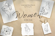 WOMEN - line art collection, an Illustration by Navenzeles (Thumbnail 1 of 14)