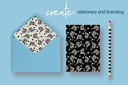 Modern Florals  Seamless Patterns, a Pattern Graphic by Sweet Fig (Thumbnail 3 of 6)