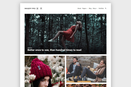 Portfolio Theme Imagery Pro, a WordPress Template by DinevThemes