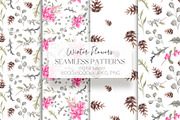 Winter Pink Flowers, an Illustration by YuliyaArtGarden (Thumbnail 7 of 9)