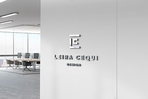 Logo Mockup 3D Sign Office