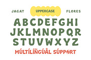 Jagat Flores – Bold Retro Display, a Sans Serif Font by decographstud (Thumbnail 6 of 6)