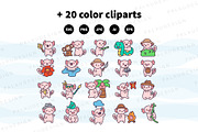 Kawaii Axolotl Jungle Adventure, a Seasonal Illustration by Palau (Thumbnail 10 of 12)