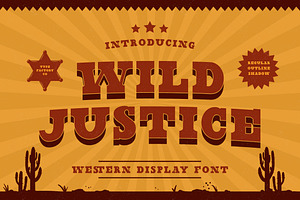 Wild Justice - Western Display Font