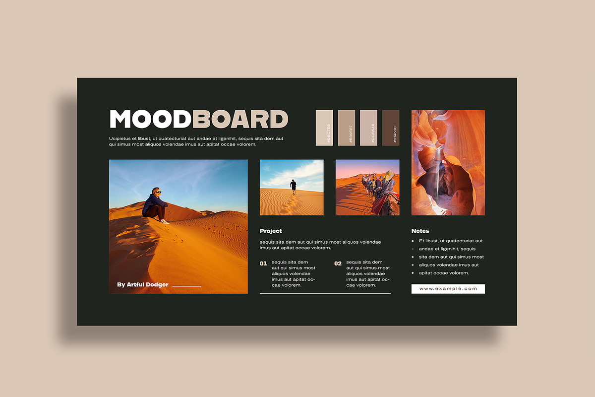 Minimal Moodboard Design, an UI Kit Template by MightyDesign (Photo 3 of 10)