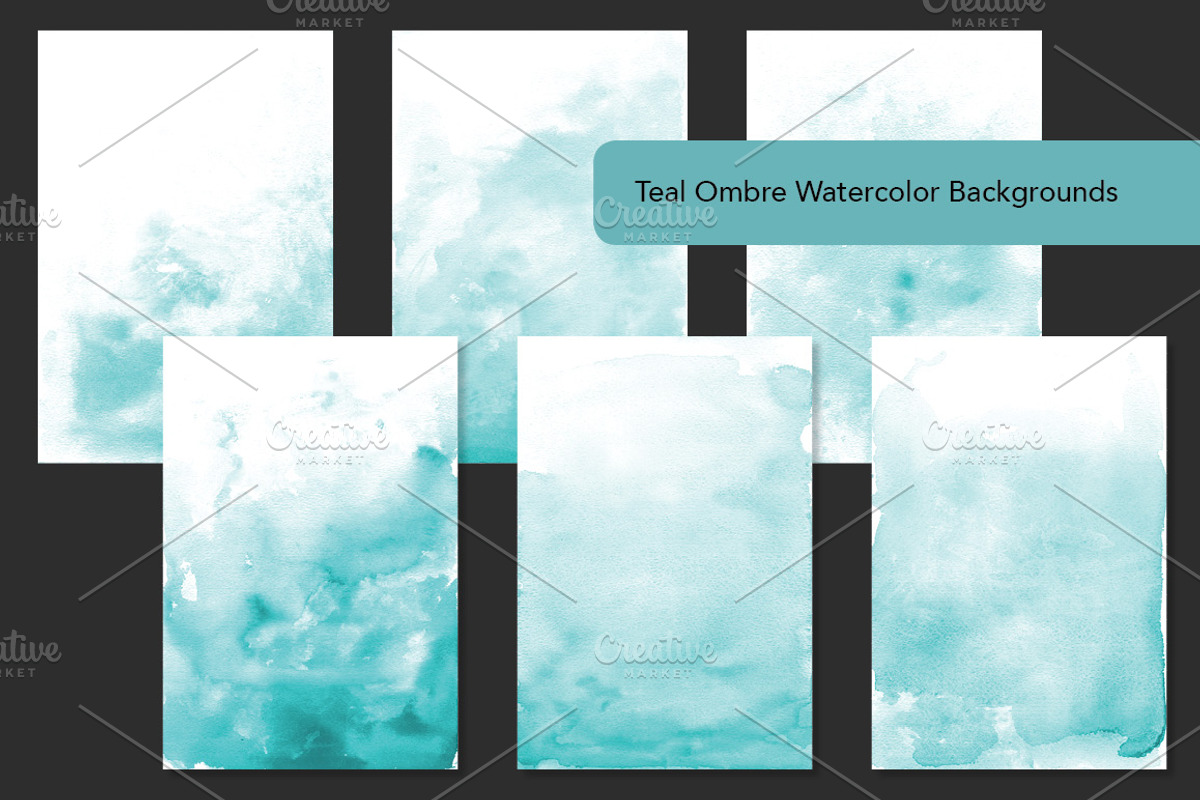 Essential Ombre Watercolor Bundle, a Texture Graphic by M. by mprintly (Photo 8 of 10)