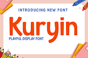 Kuryin | Playful Font Display, a Sans Serif Font by twinstd (Thumbnail 1 of 10)