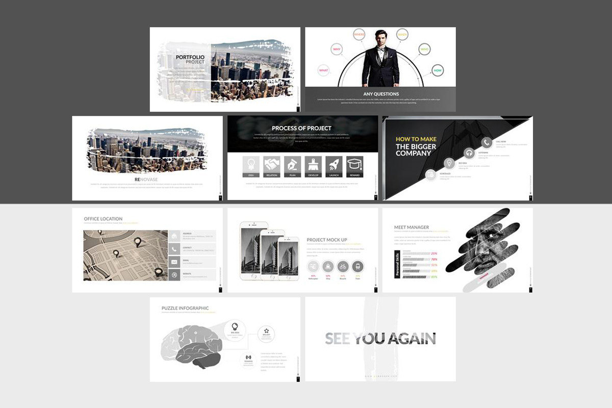 Renovase Powerpoint Template, a Presentation Template by Dedijuniadi (Photo 7 of 7)