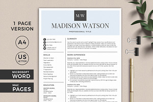 Minimal Resume Template CV