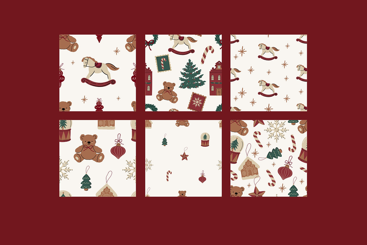 Merry Christmas Clipart, a Decorative Illustration by Barkova Nadya (Photo 5 of 6)