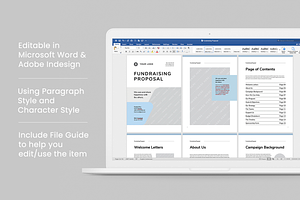 Fundraising Proposal Word & Indd