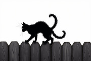 Elegant Cat  Silhouette Bundle, an Object Graphic by hafijul (Thumbnail 6 of 11)