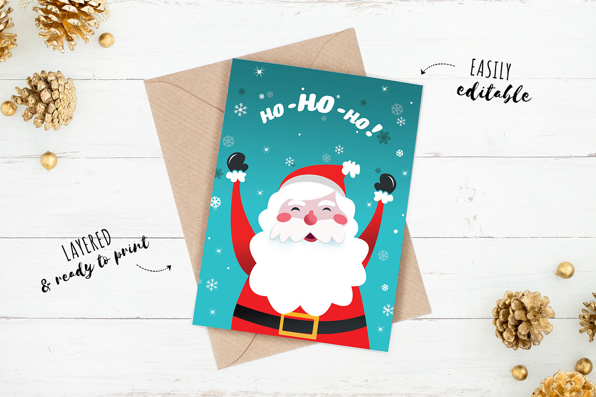Christmas Cards Pack, a Card Template by pallabip (Photo 3 of 7)