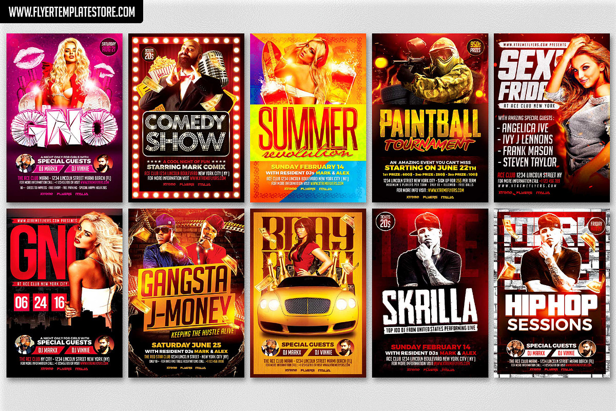 200 Flyer Templates Bundle 98% OFF !, a Flyer Template by XtremeFlyers (Photo 8 of 22)