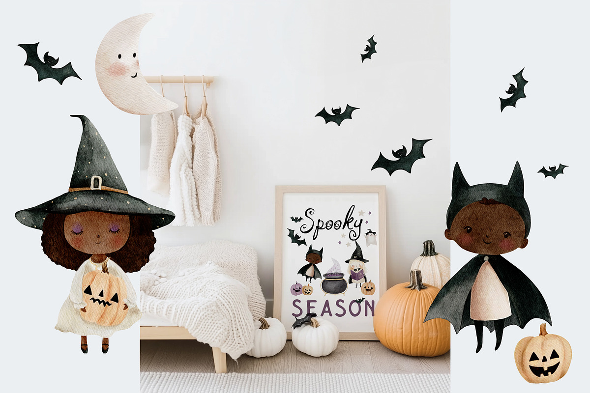 Cute Halloween Watercolor Collection, an Object Graphic by NikiArts (Photo 5 of 7)