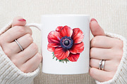 Watercolor Christmas Flowers Clipart, an Illustration by Sublimation Artist (Thumbnail 5 of 6)