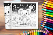 Koala Coloring Pages for Kids, a Brochure Template by LA Design (Thumbnail 9 of 10)