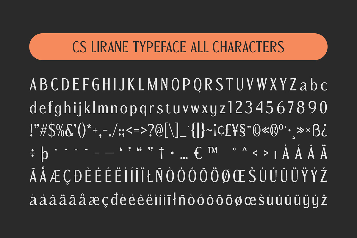 CS Lirane – Contemporary Font, a Sans Serif Font by Craft Supply Co. (Photo 8 of 8)