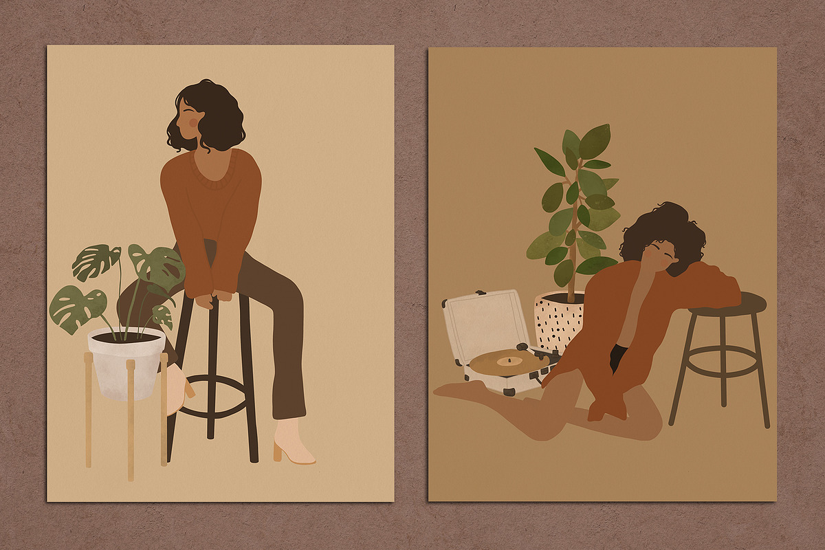8 Autumn Vibes Abstract Posters, a Decorative Illustration by Miracles Everywhere (Photo 3 of 6)