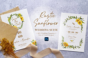Rustic Sunflower Wedding Suite, an Invitation Template by BlueRobinDesignShop (Thumbnail 1 of 5)