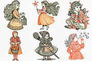 Watercolor Thanksgiving Girl Clipart, an Illustration by Canvas Craft (Thumbnail 2 of 7)