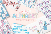 Kids Patterns & Alphabets - Animal, a Pattern Graphic by Pixavics (Thumbnail 1 of 11)