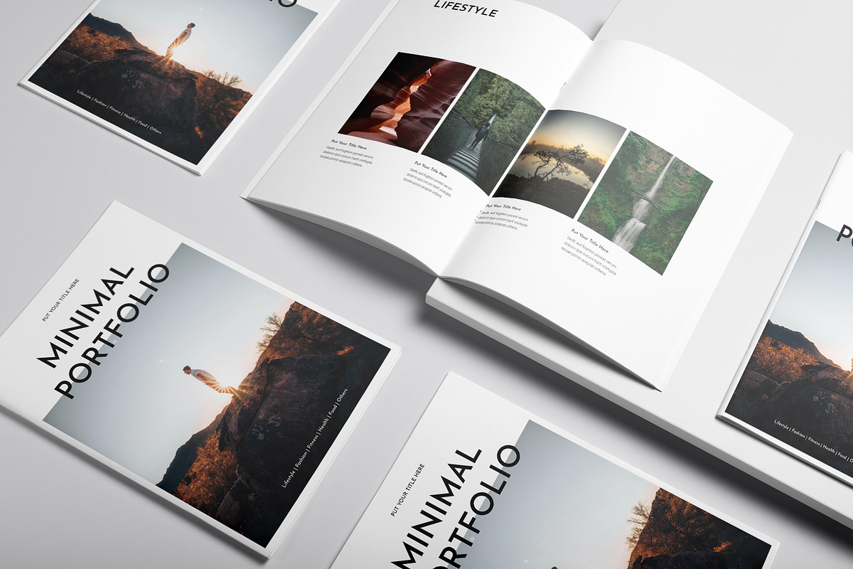 Minimal Portfolio Template, a Brochure Template by DesignCrest (Photo 5 of 14)