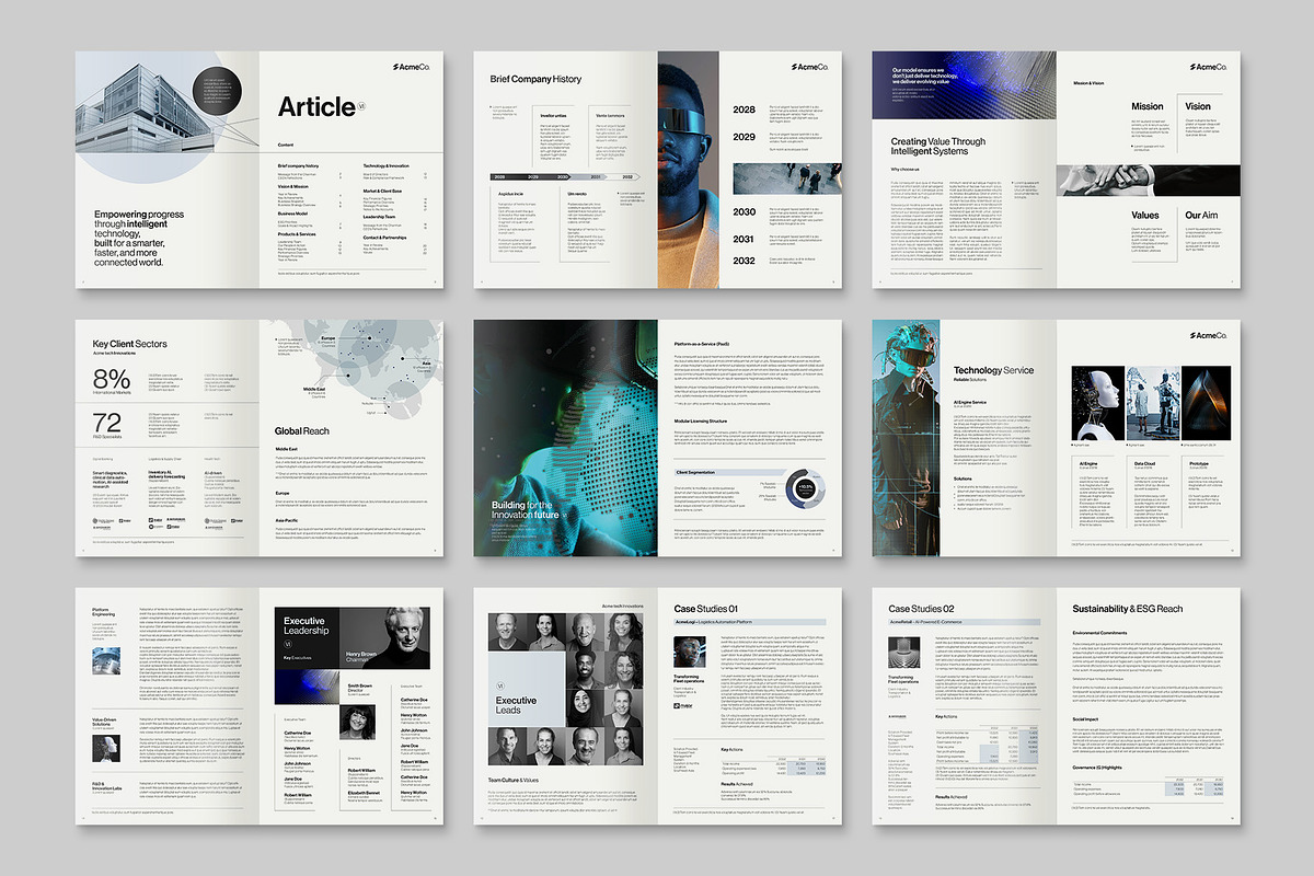 Company Profile Template, a Brochure Template by BrandPacks (Photo 4 of 6)