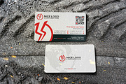 lightning business card, a Business Card Template by Indigo Graphic Shop (Thumbnail 2 of 4)