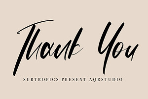 Subtropics - Fancy Calligraphy Font