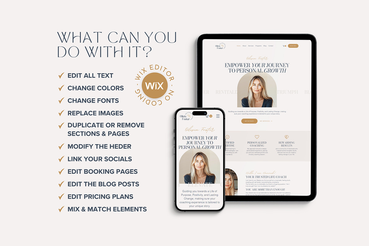 Wix Website Template for Coaches, a Wix Template by vectorocean (Photo 7 of 11)