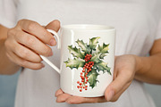 Christmas Holly Watercolor Clipart, a Decorative Illustration by Vasmila (Thumbnail 4 of 6)