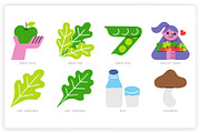 Healthy Foods, a Food Illustration by monkik (Thumbnail 5 of 14)