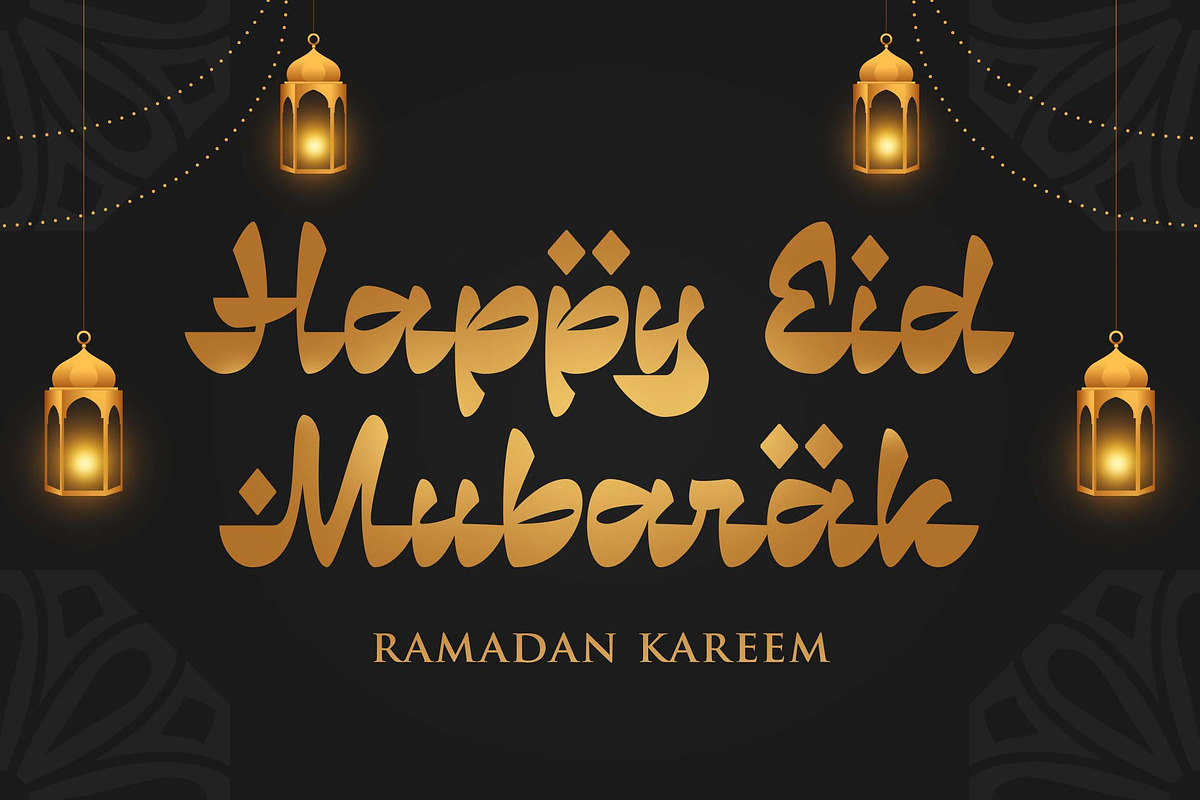 Ramadan Delight a Arabic Font, a Blackletter Font by Blankids Studio (Photo 4 of 12)