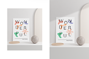 Poster Mockup Wonderful, a Print Template by Wild Ones (Thumbnail 2 of 4)