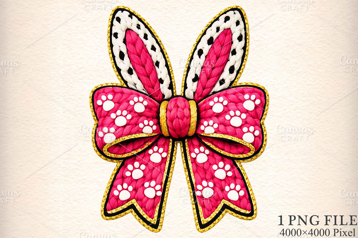 Easter Bunny Bow PNG, an Illustration by Canvas Craft (Photo 1 of 6)