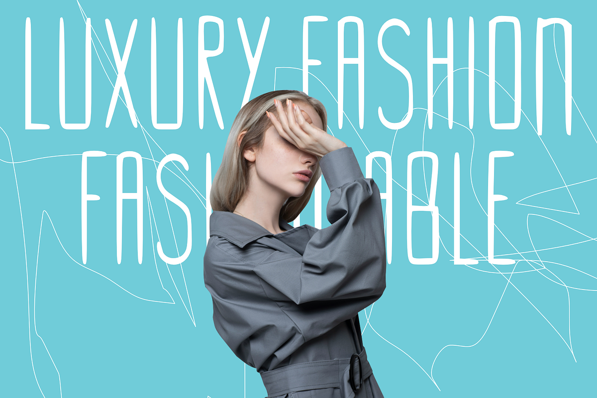 Runreti Stylish Condensed Typeface, a Sans Serif Font by mesuka (Photo 2 of 5)
