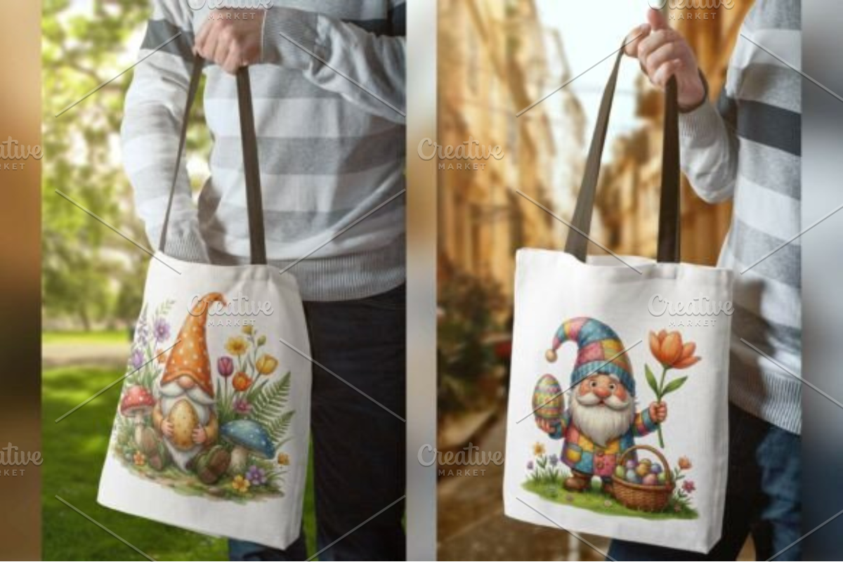Whimsical Easter Gnome Clipart, a Seasonal Illustration by Design Station (Photo 4 of 9)