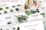 Light Facebook Cover Templates, a Social Media Template by Kimi Kinsey (Thumbnail 1 of 4)